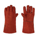 Изображение товара Перчатки Краги спилковые с подкладкой пятипалые утепленные тип трек Зима