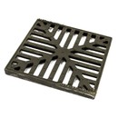 Изображение товара Решетка водоприемная щелевая чугунная Standartpark Basic РВ-28.28 серая 280х280х23 мм