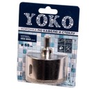 Изображение товара Коронка алмазная Yoko по кафелю и стеклу 68 мм с центрирующим сверлом