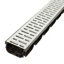 Изображение товара Лоток водоотводный пластиковый с решеткой стальной Standartpark Spark 1000х74х125 мм