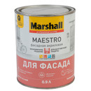 Краска фасадная Maestro глубокоматовая 0,9л Marshall