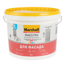Краска фасадная Maestro глубокоматовая 9л Marshall