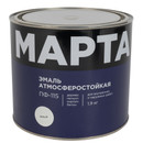 Изображение товара Эмаль ПФ-115 Марта белая глянцевая 1,9кг