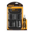 Изображение товара Отвёртка‑трещотка с битами 26 предметов Ingco