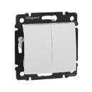 Механизм переключателя 2-клавишный на два направления Legrand Valena, белый