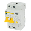 Выключатель автоматический дифференциального тока двухполюсный C 25А 30мА тип AC 4,5кА IEK