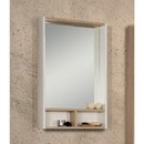 Зеркальный-шкаф Акватон Йорк 55 белый/дуб сонома (1A173202YOAD0)
