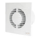 Вентилятор вытяжной D100 25дБ, 90м³/ч, с обратным клапаном SILENT Slim 4C DiCiTi белый