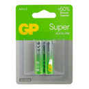 Батарейка алкалиновая GP Super Alkaline 15А АA - 2 шт на блистере