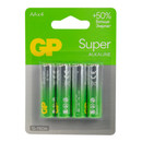 Батарейка алкалиновая GP Super Alkaline 15А АA - 4 шт на блистере