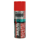 Эмаль аэрозольная Kudo красная (RAL 3020) глянцевая 0,52л
