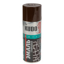Эмаль аэрозольная алкидная Kudo коричневая (RAL 8017) глянцевая 0,52л