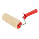 Валик с ручкой 140мм натуральный мех, ядро 42мм, ворс 12мм, бюгель 6мм Marta_1