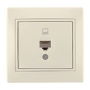 Изображение товара Розетка компьютерная бежевая Мира Lezard