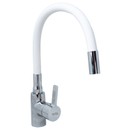 Изображение товара Смеситель для кухни с гибким изливом stMIRA белый/хром 5098-3