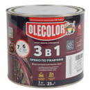 Грунт-эмаль по ржавчине 3в1 Olecolor белая полуглянцевая 2кг