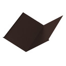 Планка ендовы нижняя 298х298х2000 (NormanMP-8017-01-0,5 мм) коричневый шоколад