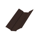 Планка ендовы верхняя 76х76х2000 (NormanMP-8017-01-0,5 мм) коричневый шоколад