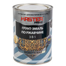 Грунт-эмаль по ржавчине 3в1 молотковая Master Prime коричневая глянцевая 0,9л