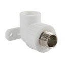 Угольник полипропиленовый 20х1/2" НР с креплением RTP_1