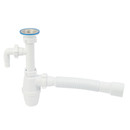 Сифон бутылочный 1 1/4" 40 с гибкой трубой Орио