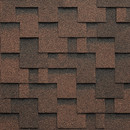 Черепица гибкая Docke Eurasia Лабиринт коричневый 3 м²_1