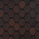 Изображение товара Черепица гибкая Docke Eurasia шестигранник коричневый 3 м²