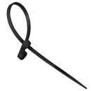 Изображение товара Хомут нейлоновый с монтажным отверстием  черный 3,6х150 мм 100 шт