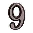 Изображение товара Цифра дверная АЛЛЮР пластик 9 хром