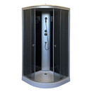 Душевая кабина Comforty низкий поддон 90х90см стекло тонированное 5мм_1