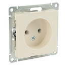 Механизм розетки без заземления AtlasDesign бежевый IP20 Systeme Electric