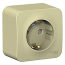 Изображение товара Розетка 1-местная накладная Systeme Electric Blanca, бежевая