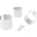 Держатель трубы на кирпич сигнально-белый RAL 9003 OSNO 125х90 мм