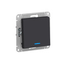 Изображение товара Механизм выключателя одноклавишный с подсветкой AtlasDesign карбон IP20 Systeme Electric