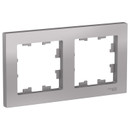 Изображение товара Рамка двухместная AtlasDesign алюминий IP20 Systeme Electric