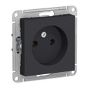 Механизм розетки без заземления AtlasDesign карбон IP20 Systeme Electric