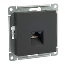 Механизм розетки компьютерной RJ45 5E AtlasDesign карбон IP20 Systeme Electric