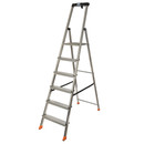 Стремянка алюминиевая 6 ступеней с органайзером 1,25м Krause Safety_1