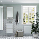 Зеркало шкаф Акватон Сканди 45 белый/дуб верона_1