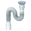 Гофросифон унив 800 мм 1 1/2"х40/50 (нерж вып, винт 80) Unicorn D220