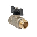 Кран шаровый LD Pride НР-ВР 1/2" бабочка с биркой_1