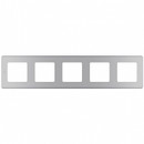 Рамка Legrand Inspiria 5-местная алюминий_1