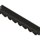 Изображение товара Лоток водоотводный пластиковый усиленный с чугунной решеткой Spark 1000х140х100 мм