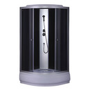 Душевая кабина Comforty высокий поддон 90х90см стекло тонированное 4мм_1