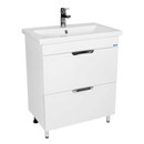 Тумба напольная Viant Лима 80 с раковиной Cersanit Como 80 белый