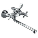 Изображение товара Смеситель для ванны Haiba с лейкой и шлангом хром HB2224