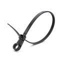 Изображение товара Хомут-стяжка нейлоновый с монтажным отверстием 5х220 черный 100 шт Fortisflex
