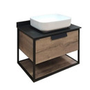 Тумба Comforty Кёльн-90-1 дуб темный с раковиной T-Y9378 00004149965CF_1