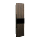 Шкаф пенал подвесной Comforty Франкфурт 40 дуб шоколадно коричневый_1