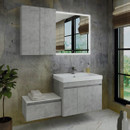 Тумба подвесная Comforty Осло-80 с раковиной Fest 80 бетон светлый_1